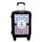 Anchors & Stripes Carry On Hard Shell Suitcase - Front