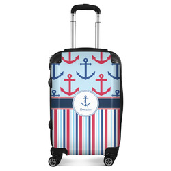Anchors & Stripes Suitcase - 20" Carry On (Personalized)