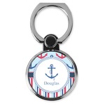 Anchors & Stripes Cell Phone Ring Stand & Holder (Personalized)