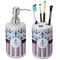Anchors & Stripes Ceramic Bathroom Accessories Set (Personalized)
