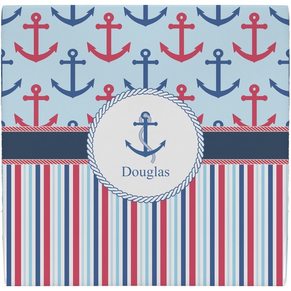 Custom Anchors & Stripes Ceramic Tile Hot Pad (Personalized)
