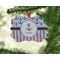 Anchors & Stripes Christmas Ornament (On Tree)
