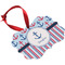 Anchors & Stripes Christmas Ornament