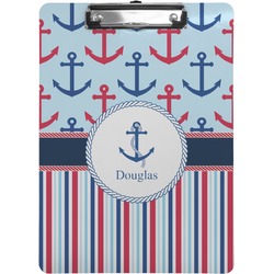 Anchors & Stripes Clipboard (Personalized)