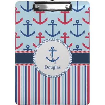 Anchors & Stripes Clipboard (Personalized)