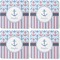 Anchors & Stripes Coaster Rubber Back - Apvl