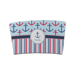 Anchors & Stripes Coffee Cup Sleeve (Personalized)