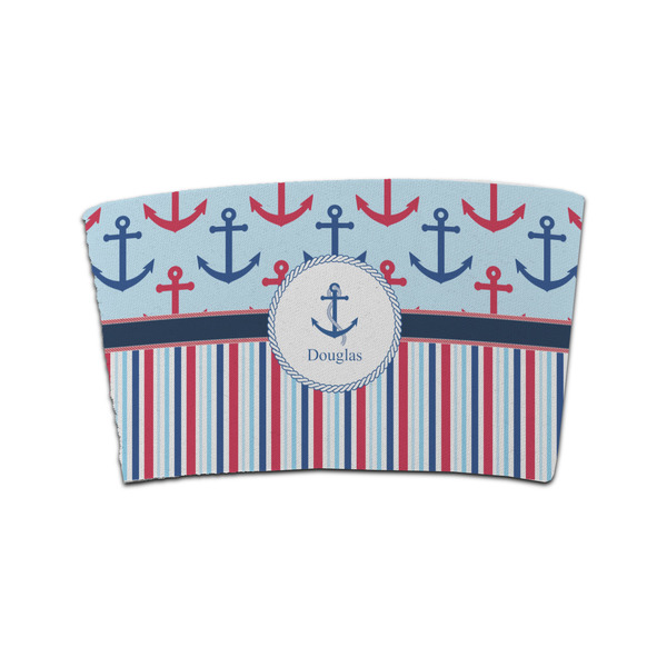 Custom Anchors & Stripes Coffee Cup Sleeve (Personalized)