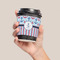 Anchors & Stripes Coffee Cup Sleeve - LIFESTYLE