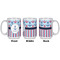 Anchors & Stripes Coffee Mug - 15 oz - White APPROVAL