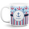 Anchors & Stripes Coffee Mug - 20 oz - White