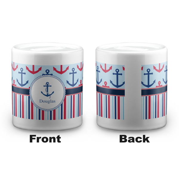 Anchors & Stripes Coin Bank - Apvl