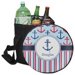 Anchors & Stripes Collapsible Cooler & Seat (Personalized)
