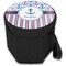 Anchors & Stripes Collapsible Personalized Cooler & Seat (Closed)