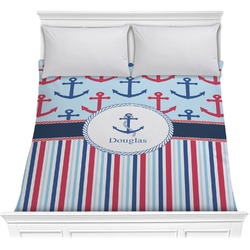 Anchors & Stripes Comforter - Full / Queen (Personalized)