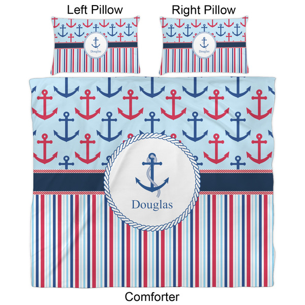 Anchors & Stripes Comforter Set - King - Approval