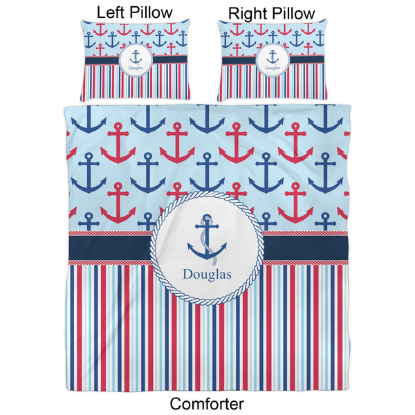 Anchors & Stripes Comforter Set - Queen - Approval