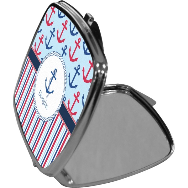 Anchors & Stripes Compact Mirror (Side View)