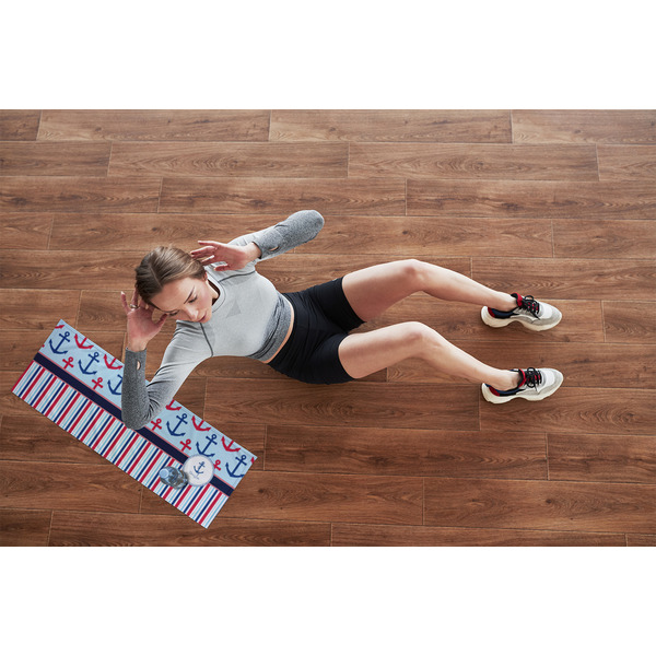 Anchors & Stripes Cooling Towel- Lifestyle