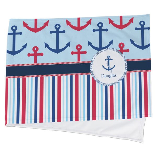 Custom Anchors & Stripes Cooling Towel (Personalized)