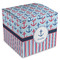 Anchors & Stripes Cube Favor Gift Box - Front/Main