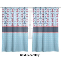 Anchors & Stripes Curtain Panel - Custom Size