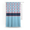Anchors & Stripes Custom Curtain With Window and Rod