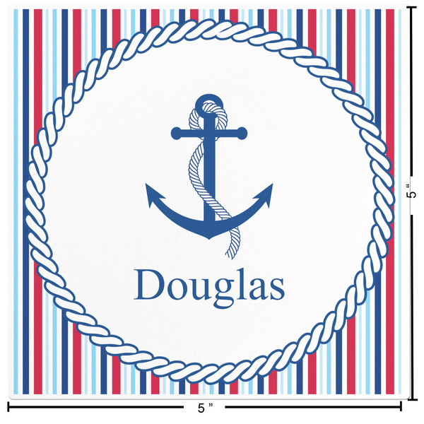Anchors & Stripes Custom Shape Iron On Patches - L - APPROVAL