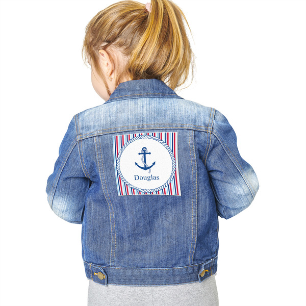 Anchors & Stripes Custom Shape Iron On Patches - XXL - Single - Approval