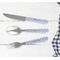 Anchors & Stripes Cutlery Set - w/ PLATE