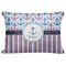 Anchors & Stripes Decorative Baby Pillowcase - 16"x12" (Personalized)