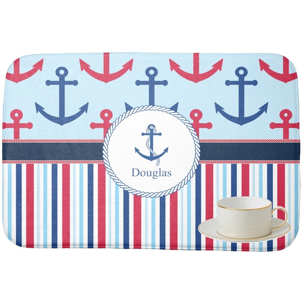 Anchors & Stripes Dish Drying Mat