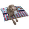 Anchors & Stripes Dog Bed - Large LIFESTYLE