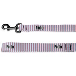 Anchors & Stripes Deluxe Dog Leash (Personalized)