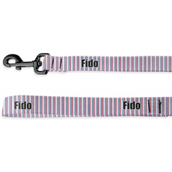 Anchors & Stripes Deluxe Dog Leash (Personalized)