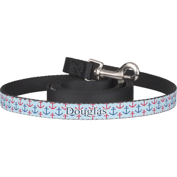 Custom Anchors & Stripes Dog Leash (Personalized)