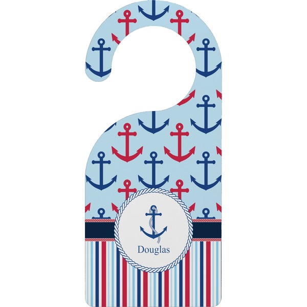Custom Anchors & Stripes Door Hanger (Personalized)