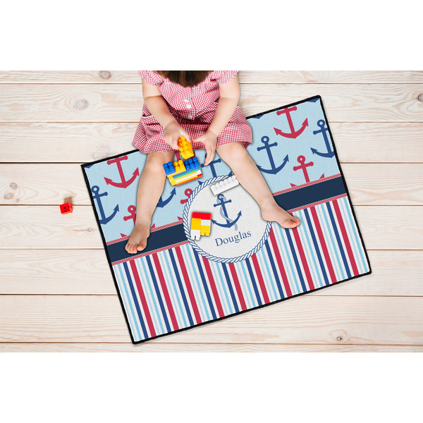 Anchors & Stripes Door Mats - LIFESTYLE kid