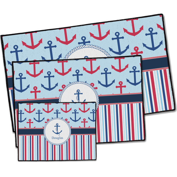Anchors & Stripes Door Mats - PARENT MAIN