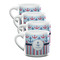 Anchors & Stripes Double Shot Espresso Mugs - Set of 4 Front