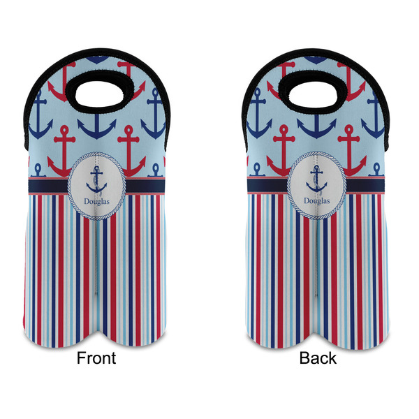 Anchors & Stripes Double Wine Tote - APPROVAL (new)