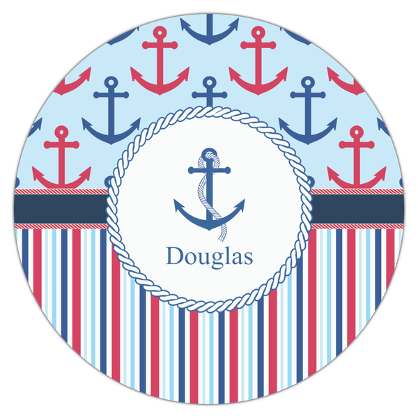 Anchors & Stripes Drink Topper - Large - Single