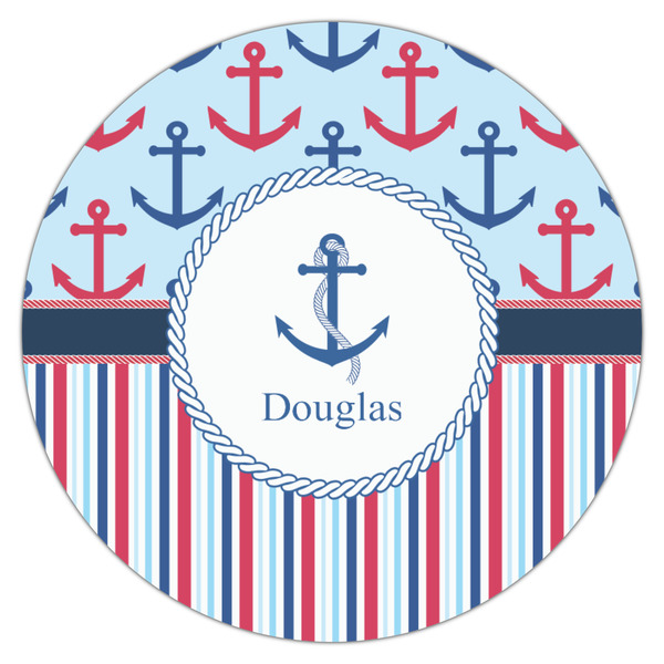 Anchors & Stripes Drink Topper - Medium - Single