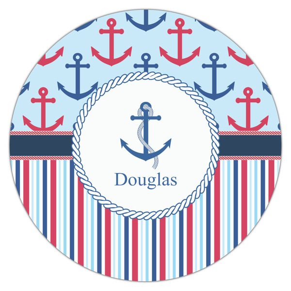 Anchors & Stripes Drink Topper - XLarge - Single