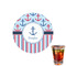 Anchors & Stripes Printed Drink Topper - 1.5" (Personalized)