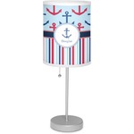 Anchors & Stripes Lamp with Drum Shade (Personalized)