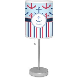 Anchors & Stripes Lamp with Drum Shade (Personalized)