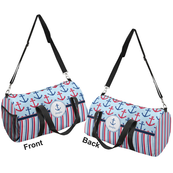 Anchors & Stripes Duffle bag large front and back sides