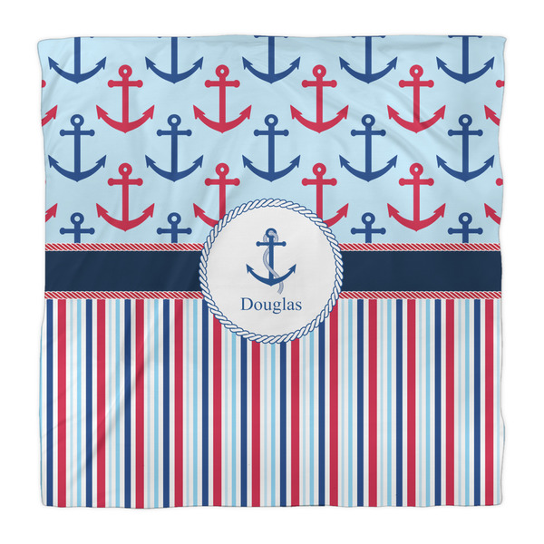 Anchors & Stripes Duvet Cover - Queen - Front