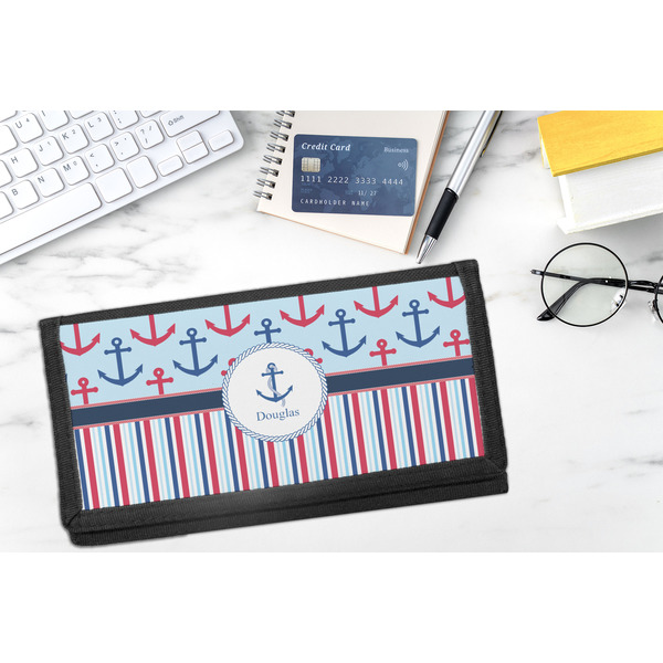 Anchors & Stripes DyeTrans Checkbook Cover - LIFESTYLE